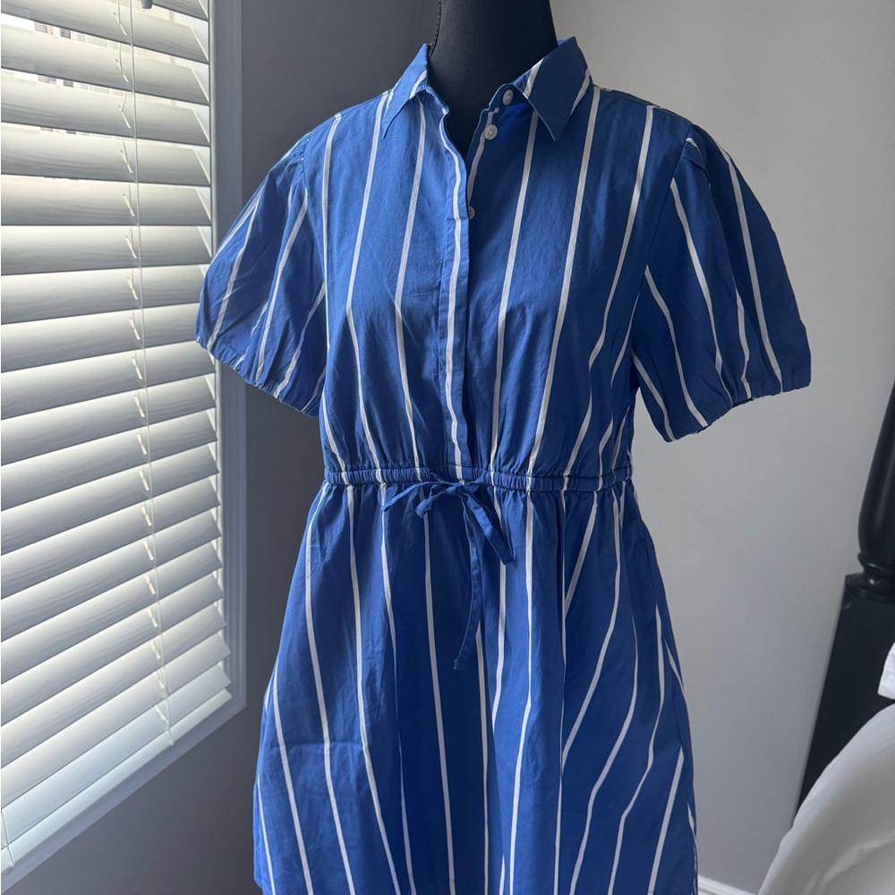 Blue Striped Dress